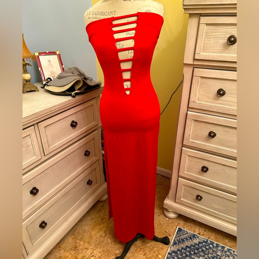 Slinky Red Dress